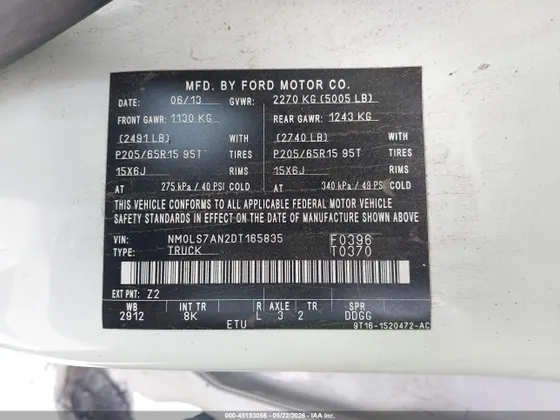 2013 Ford Transit Connect XL