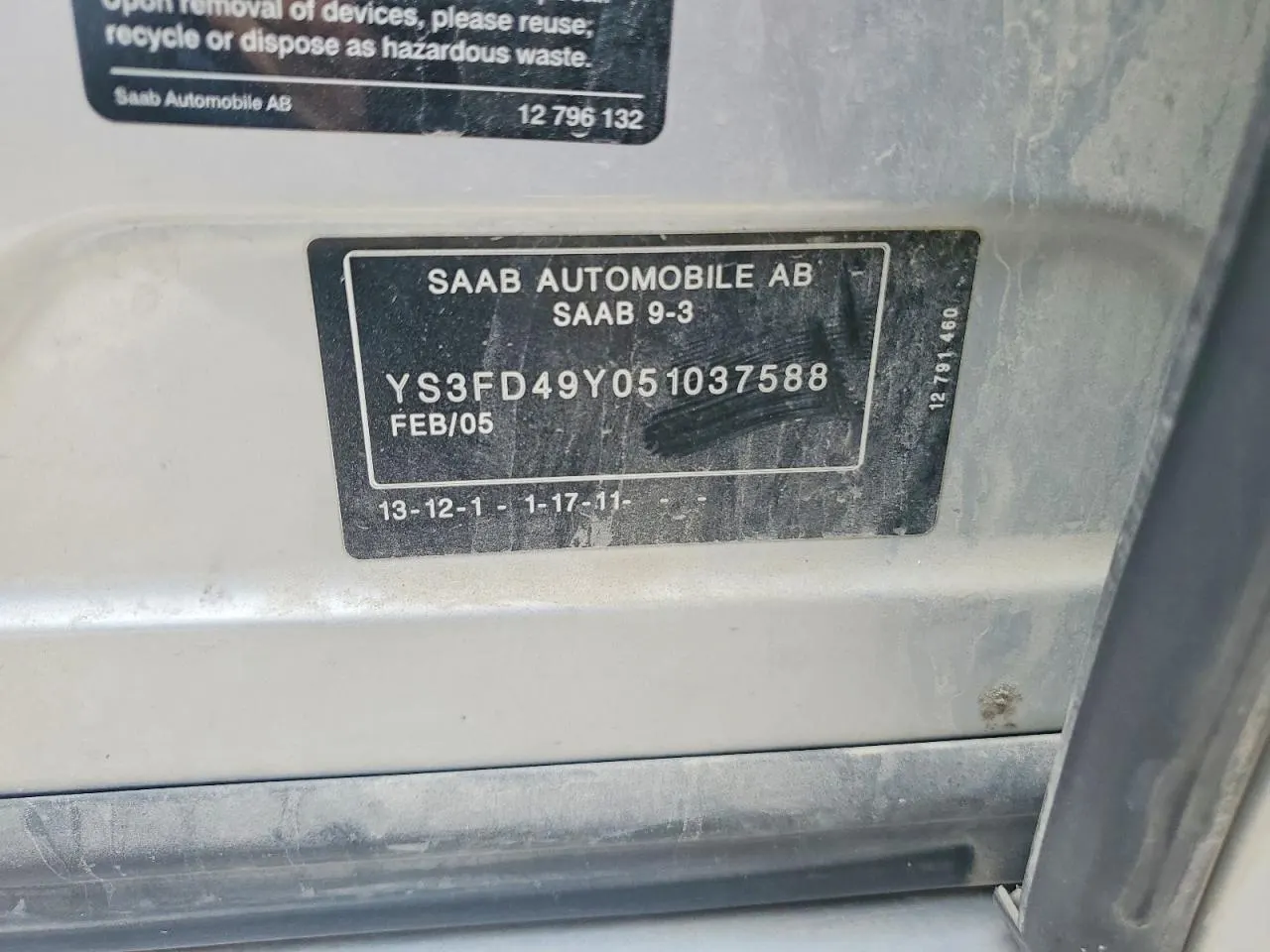 2005 Saab 9-3 Arc