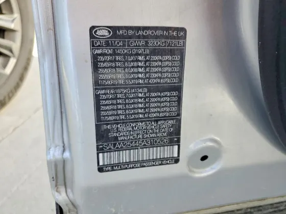 2005 Land Rover LR3 SE