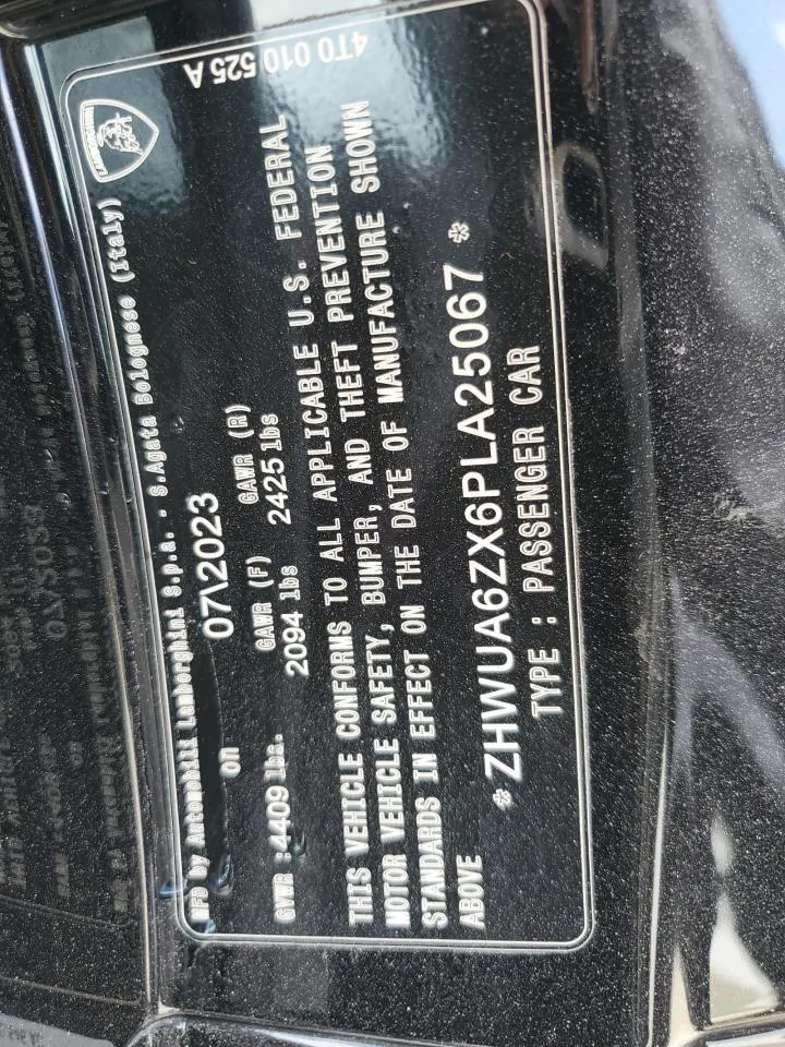 2023 Lamborghini Huracan STO STO
