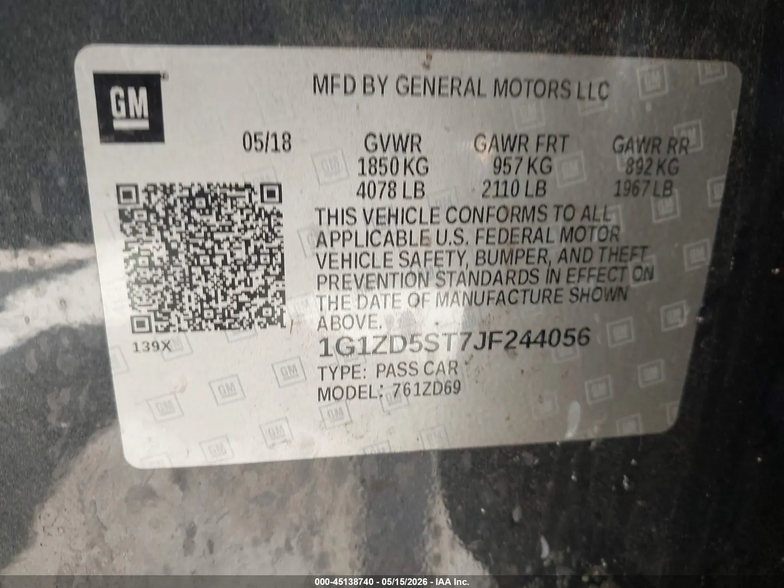 2018 Chevrolet Malibu LT
