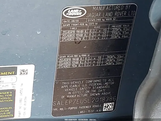 2020 Land Rover Defender SE