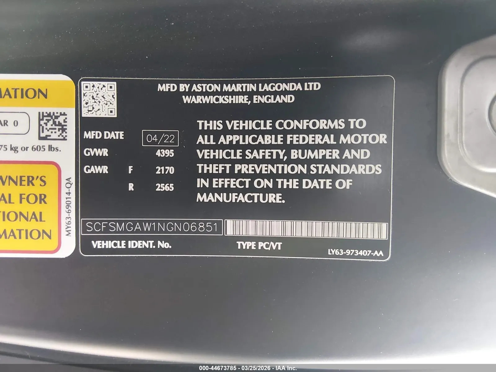 2022 Aston Martin Vantage /F1 EDITION