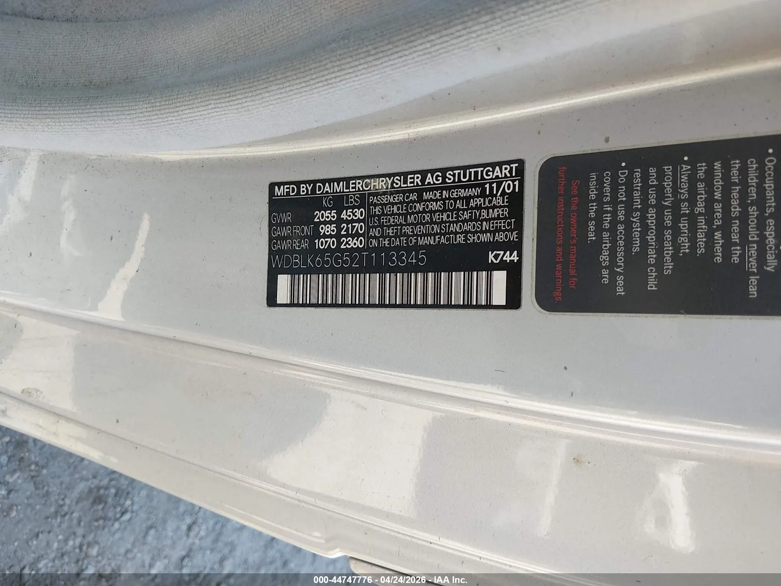 2002 Mercedes-Benz CLK-Class