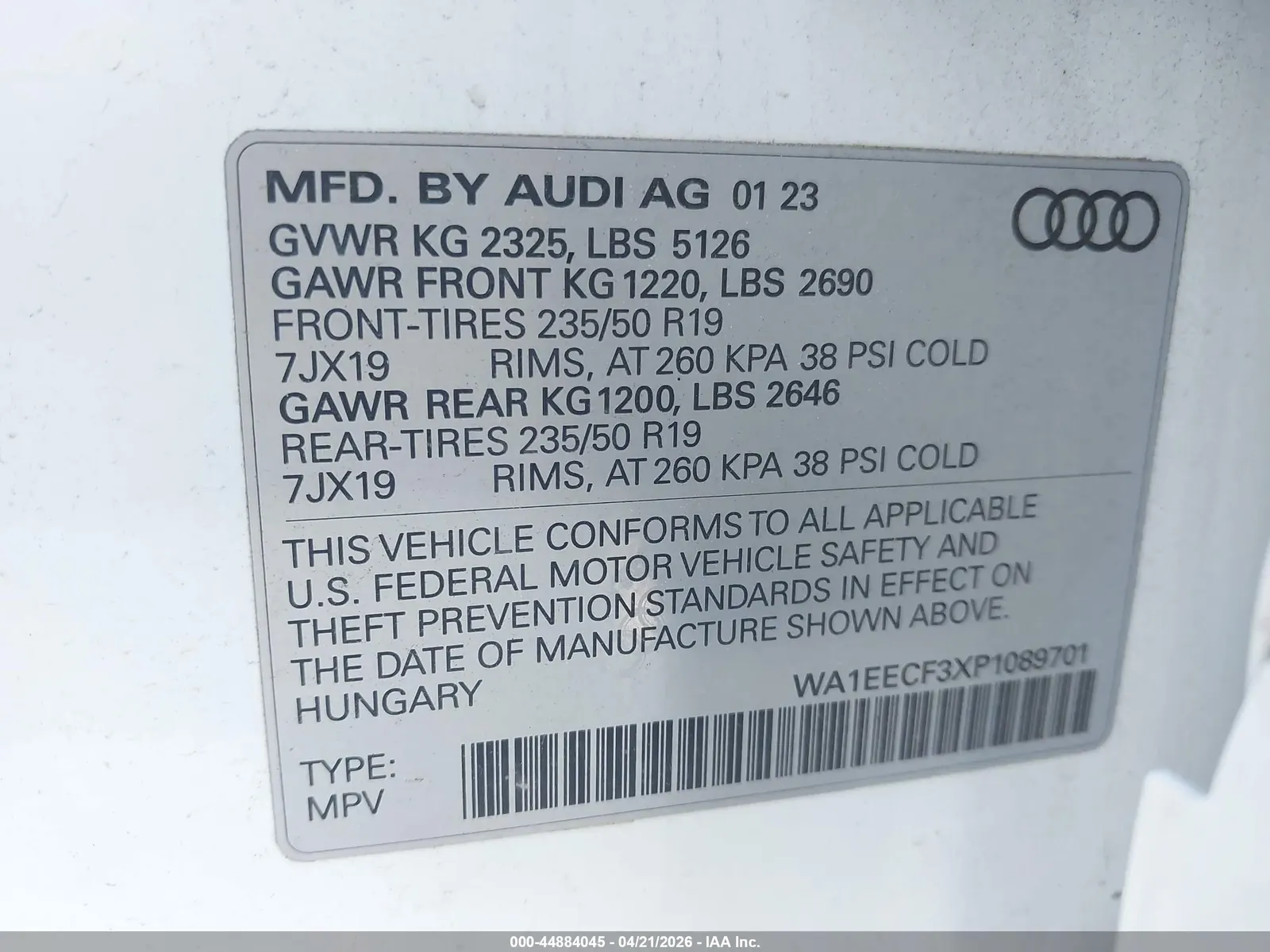 2023 Audi Q3 S line Premium Plus
