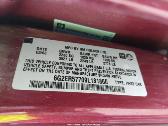 2009 Pontiac G8