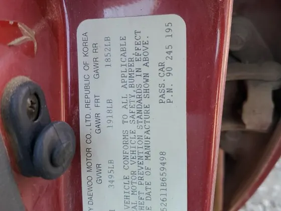 2001 Daewoo LANOS S