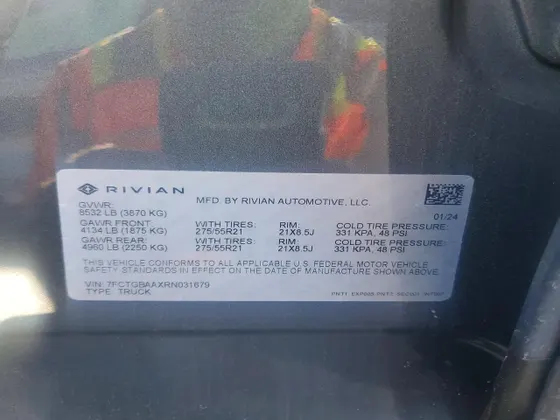 2024 Rivian R1T Adventure