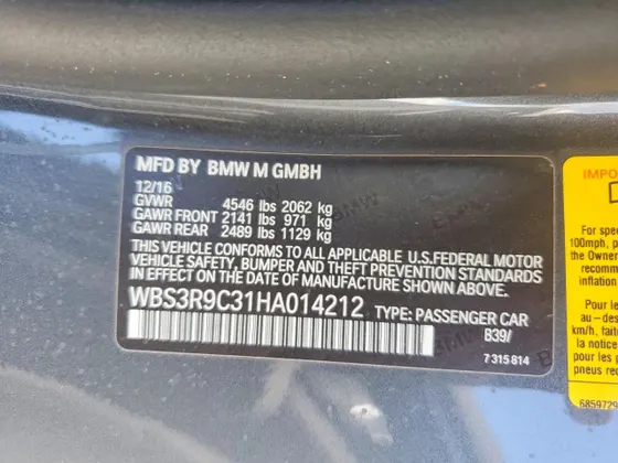 2017 BMW M4