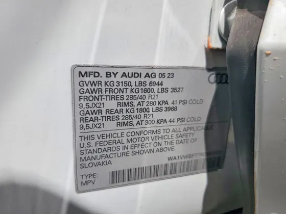 2023 Audi SQ7 Prestige