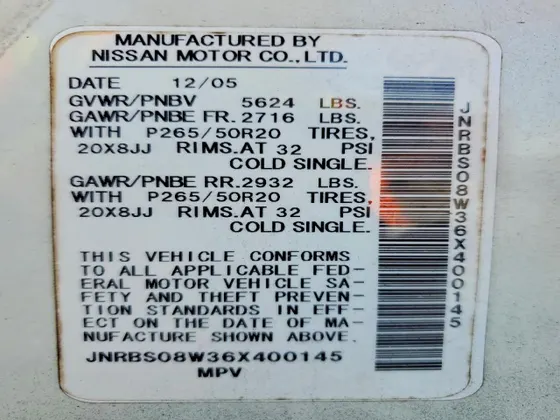 2006 INFINITI FX45
