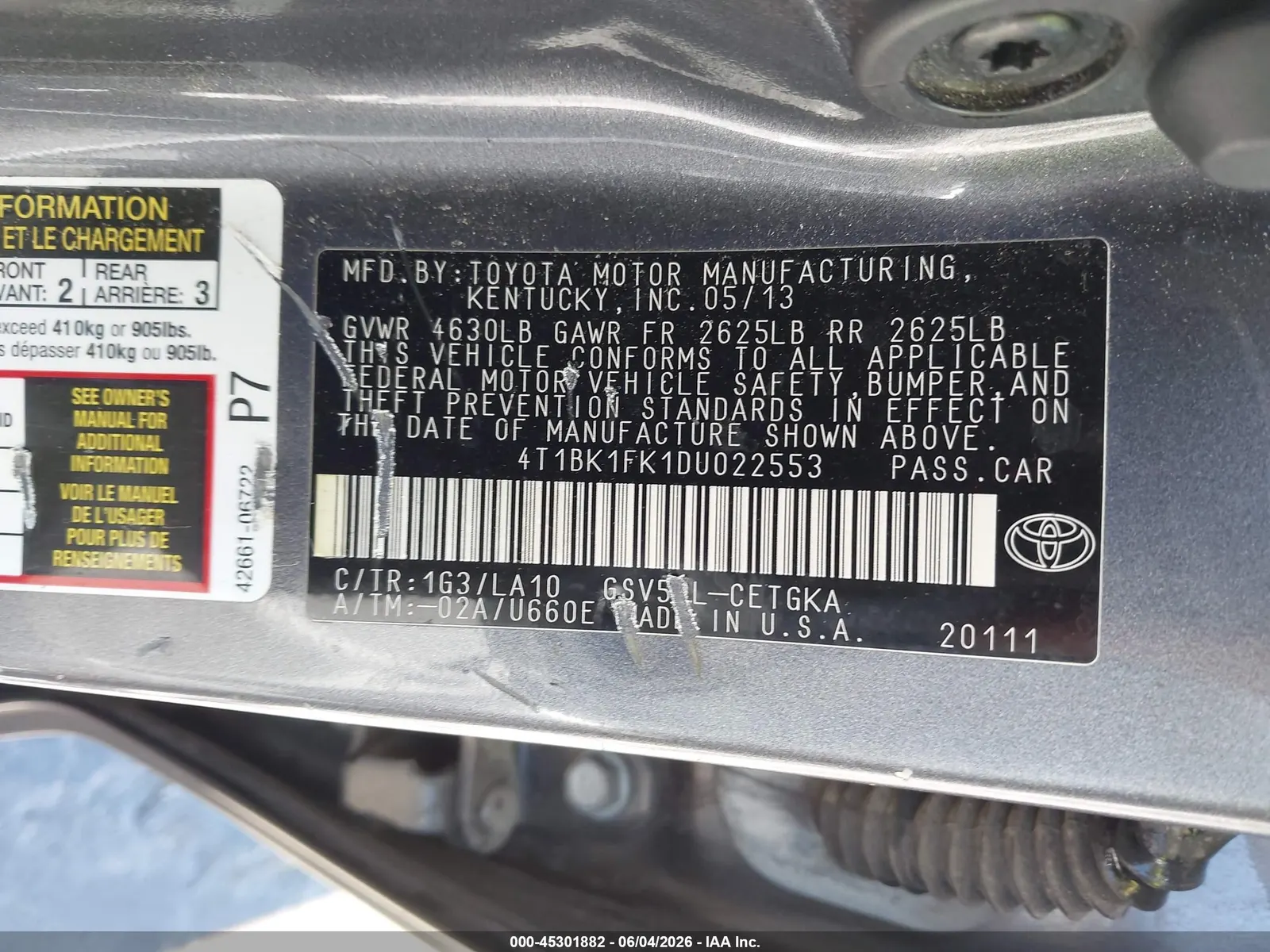 2013 Toyota Camry SE