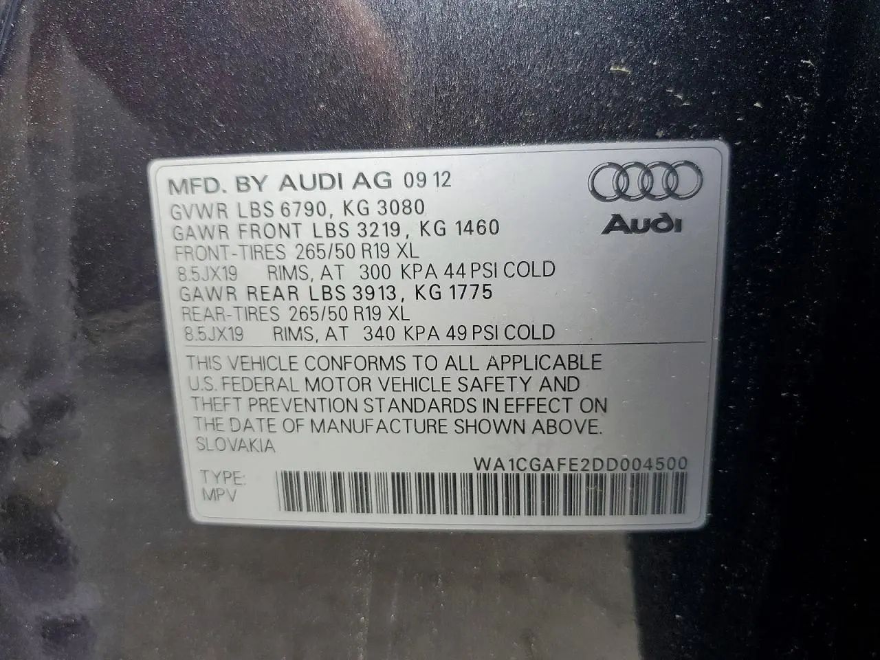 2013 Audi Q7 3.0T Premium