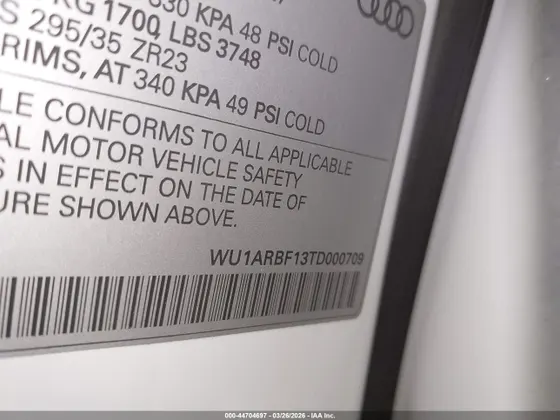 2026 Audi RS Q8 QUATTRO TIPTRONIC