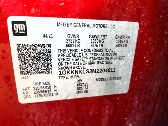 2021 GMC Acadia SLE