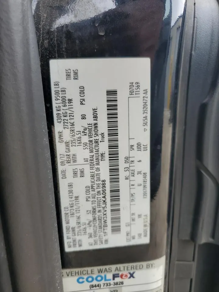 2018 Ford FORD TRANSIT T-350
