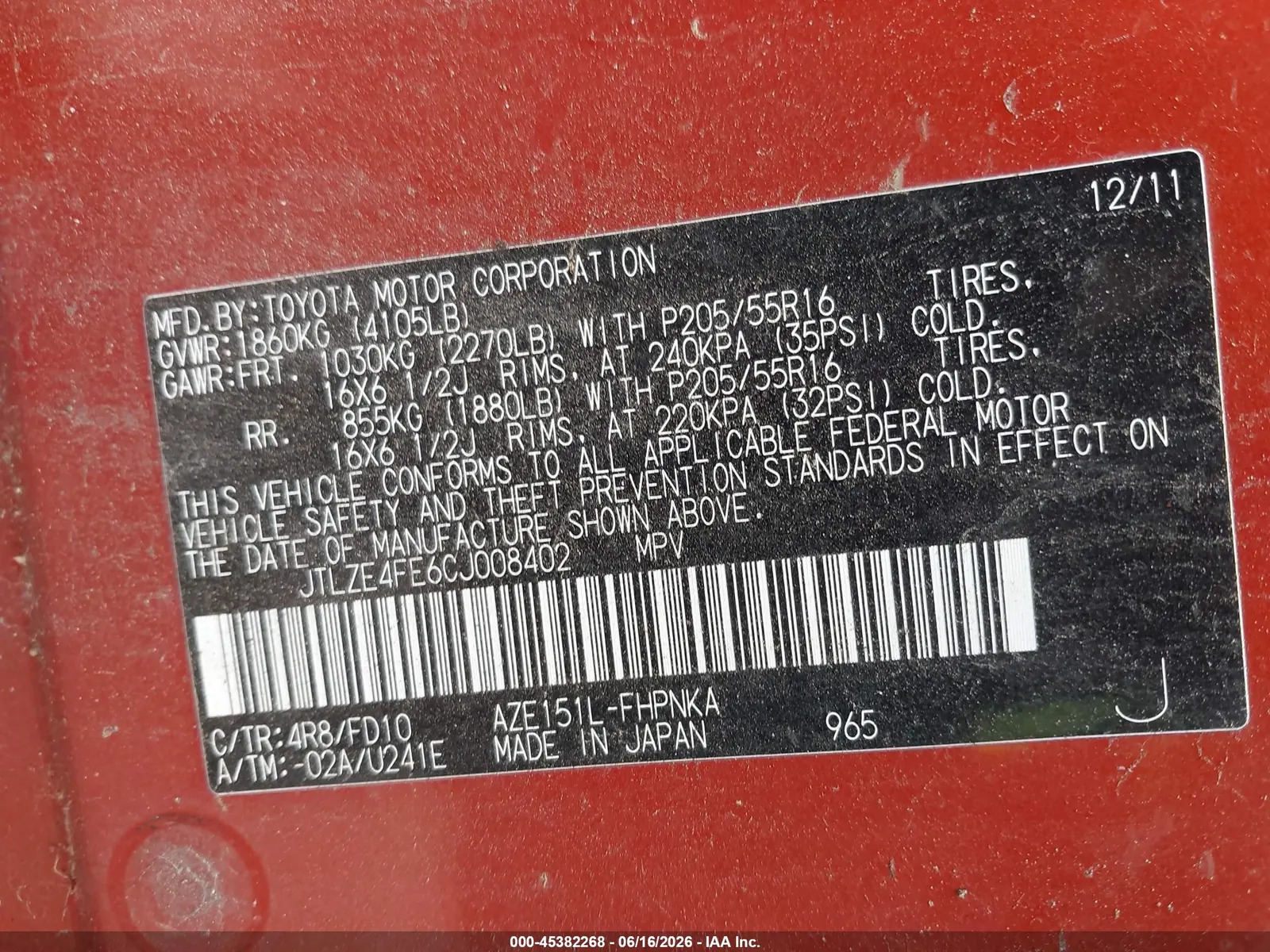 2012 Scion xB RELEASE SERIES 9.0