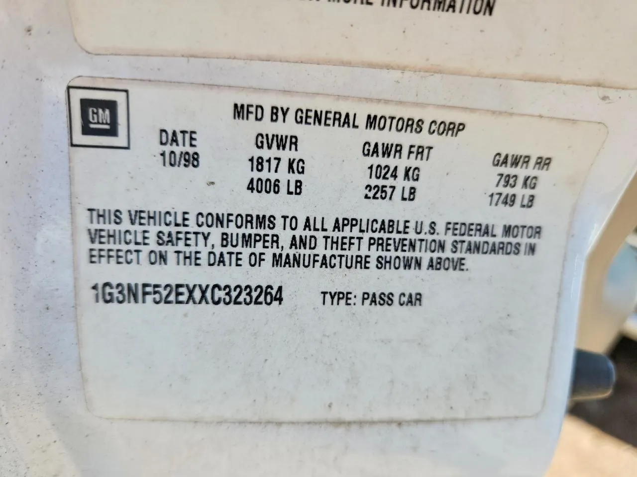 1999 Oldsmobile Alero GLS