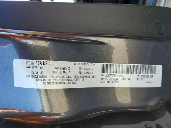 2015 FIAT 500e 500