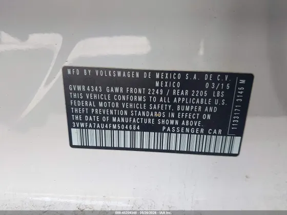 2015 Volkswagen Golf SportWagen TDI S