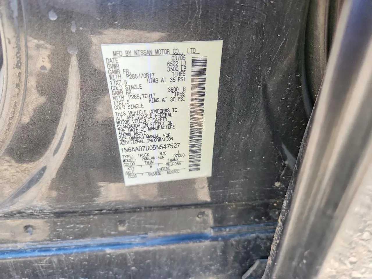 2005 Nissan Titan SE