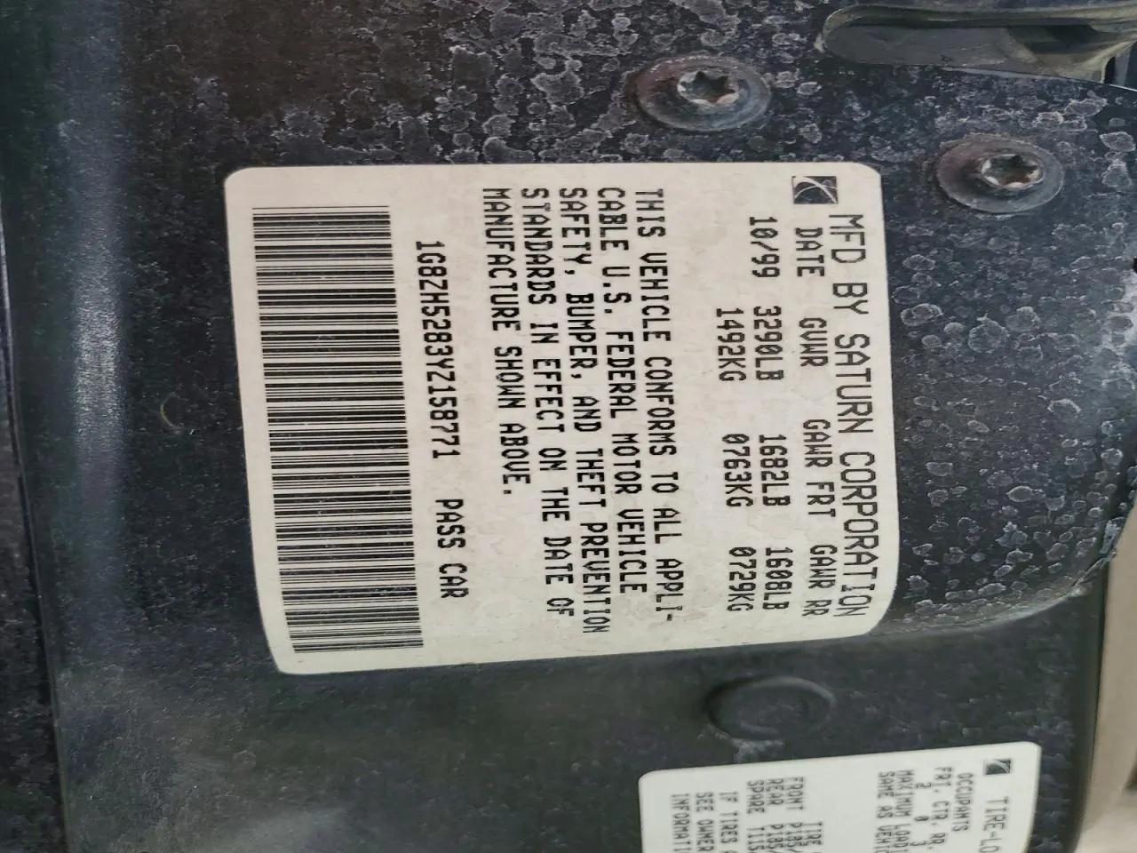 2000 Saturn SL SL1