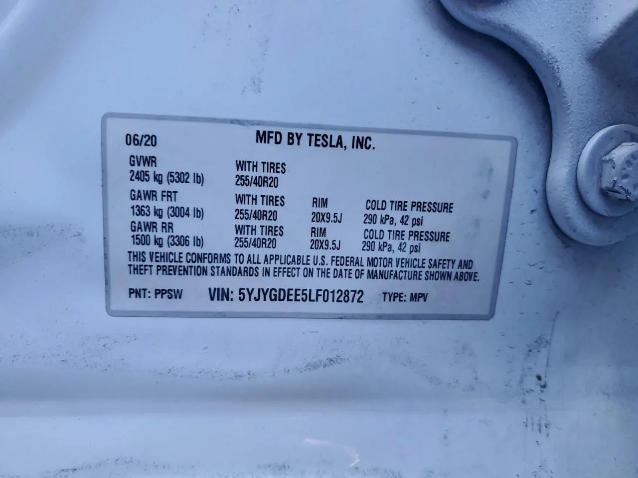 2020 Tesla Model Y Long Range