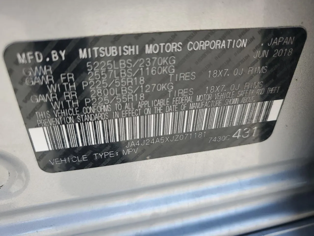 2018 Mitsubishi Outlander PHEV SEL