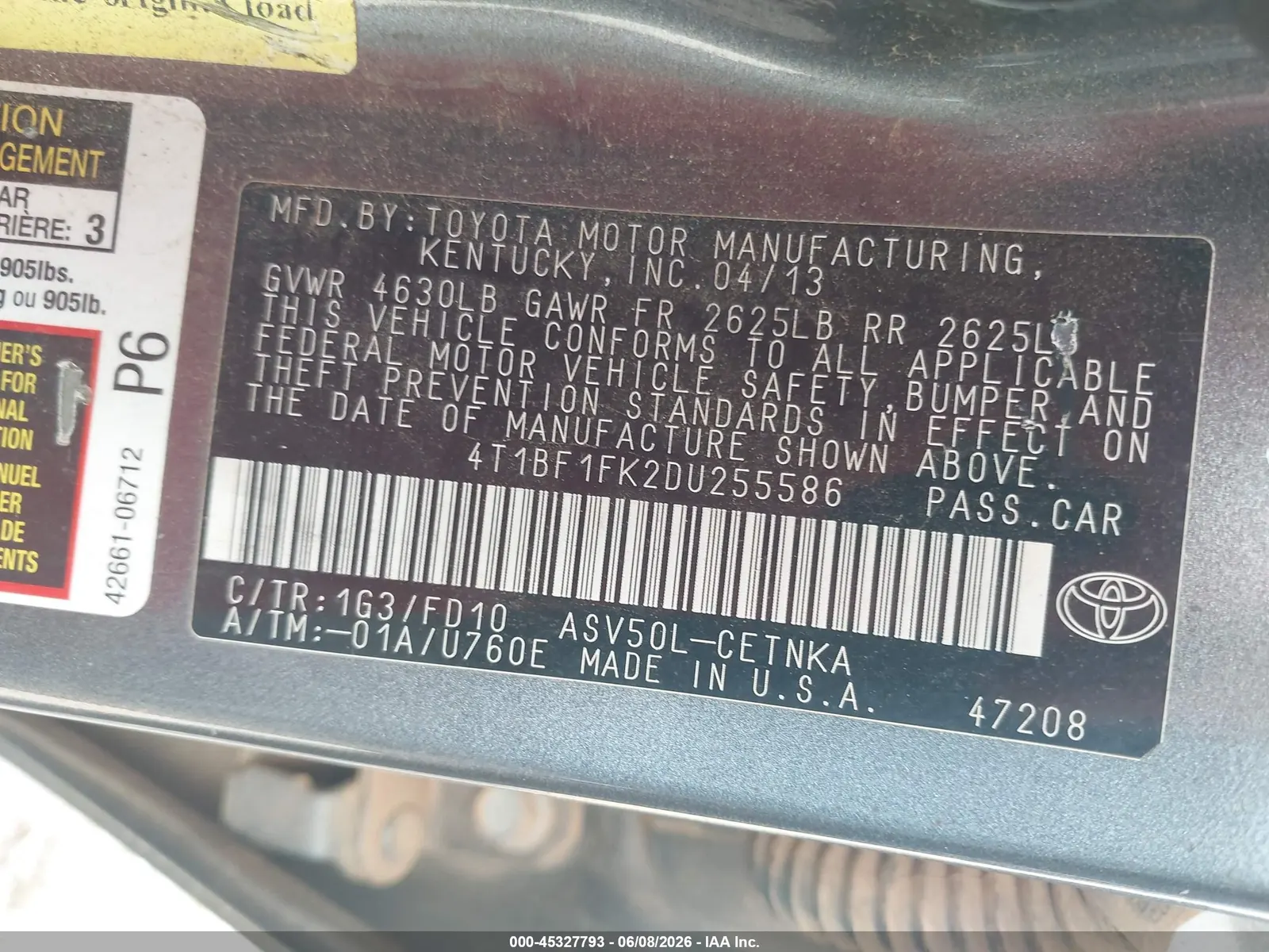 2013 Toyota Camry SE