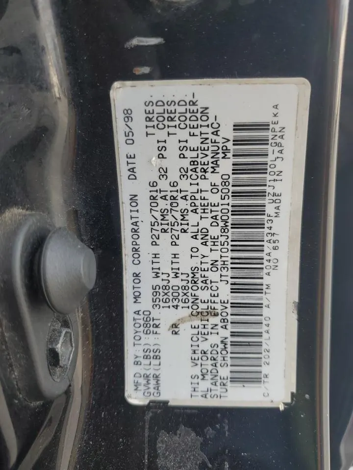 1998 Toyota Land Cruiser LAND CRUIS