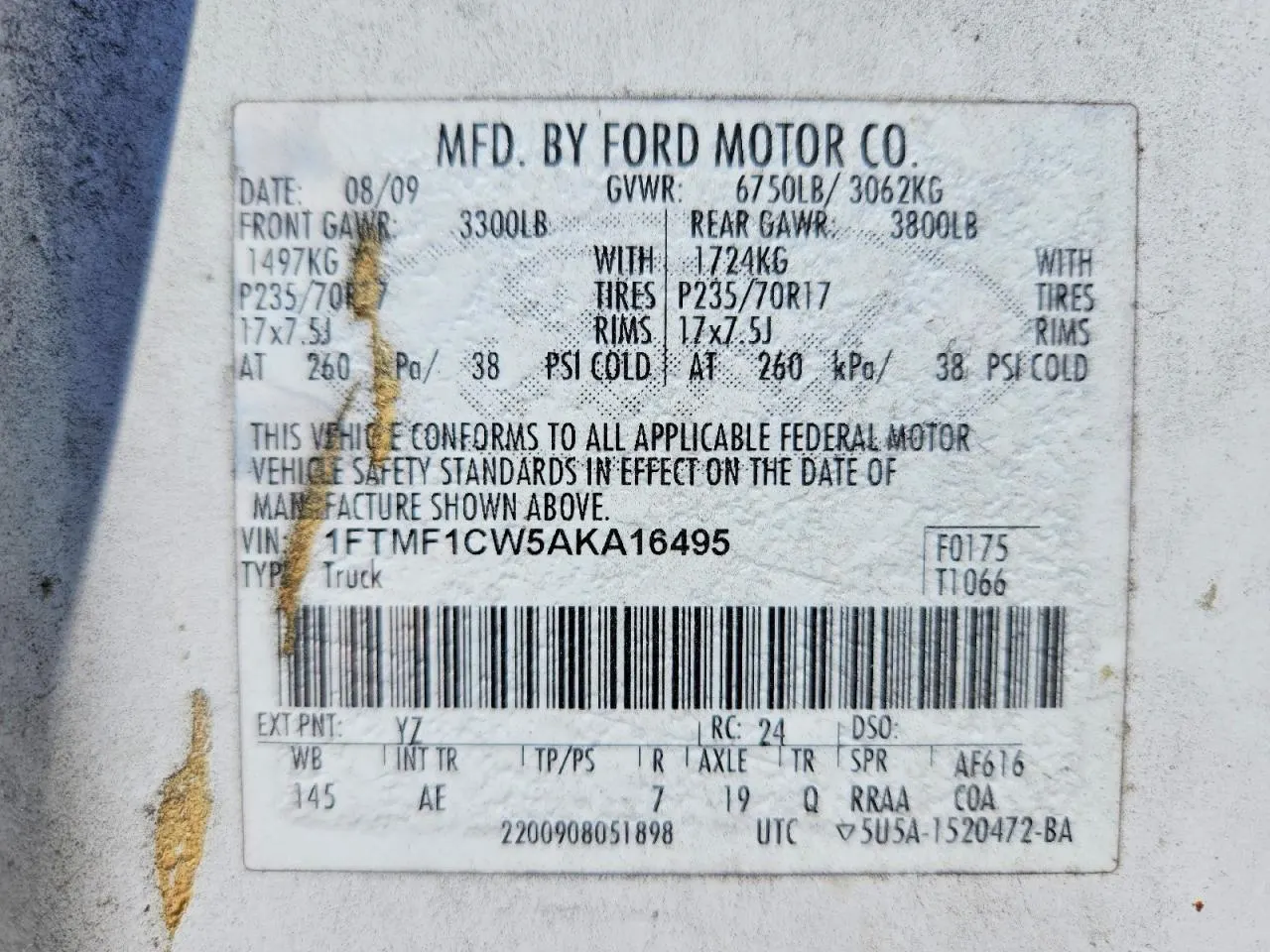 2010 Ford F-150 XL