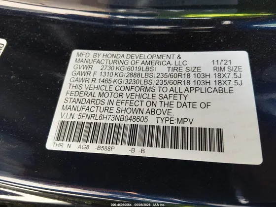 2022 Honda Odyssey EX-L