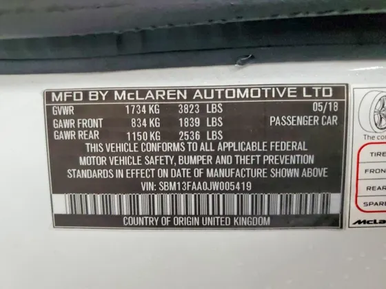 2018 McLaren 570S