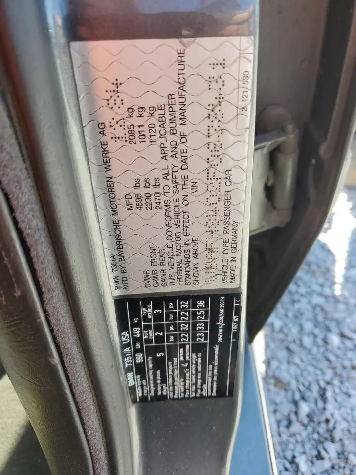 1985 BMW 524 - 528 - 535 - 635 - 735 735I