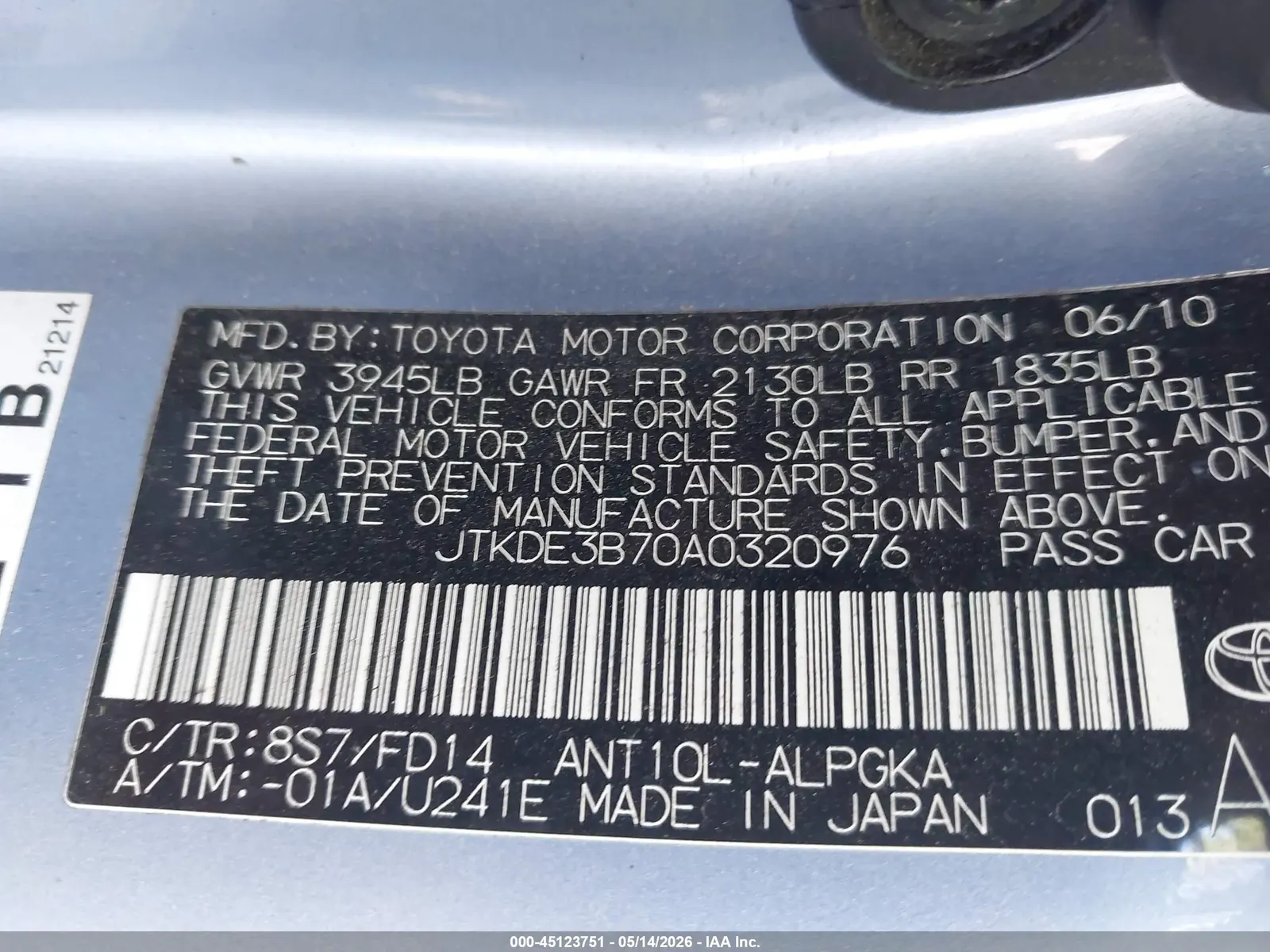 2010 Scion tC