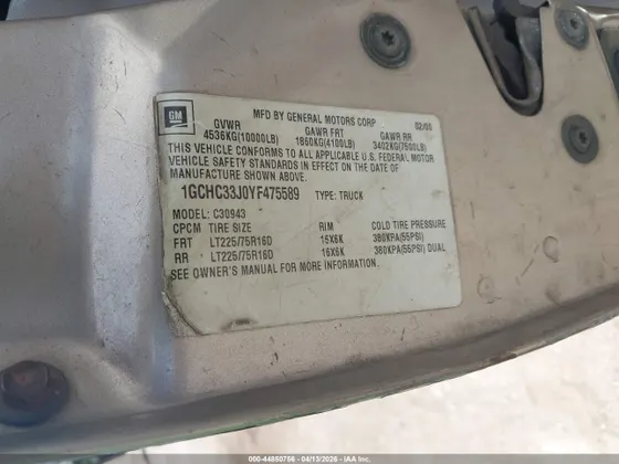 2000 Chevrolet C/K 3500 Crew Cab