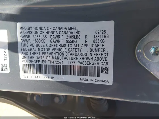 2026 Honda Civic Si SEDAN