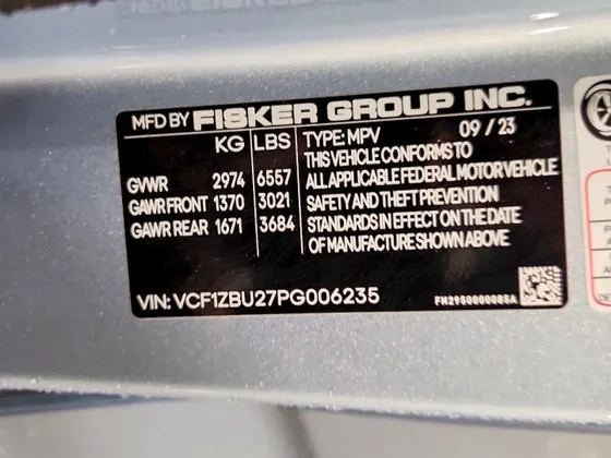 2023 Fisker Ocean One