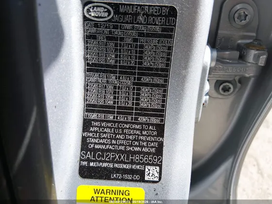 2020 Land Rover Discovery Sport S