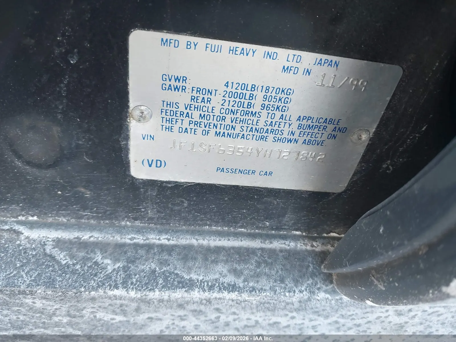 2000 Subaru Forester L
