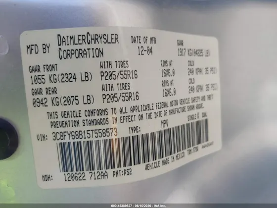 2005 Chrysler PT Cruiser Limited