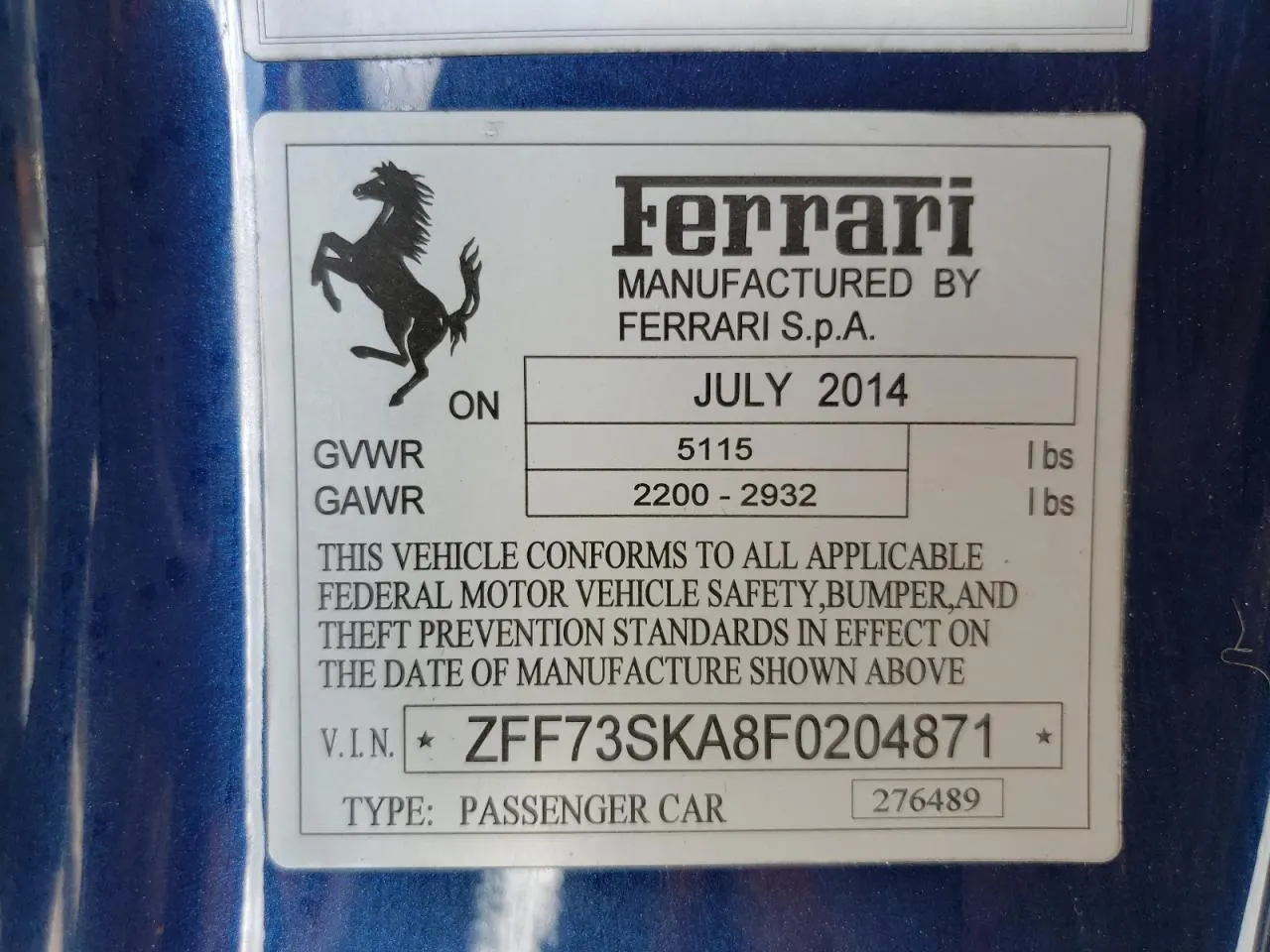 2015 Ferrari FF