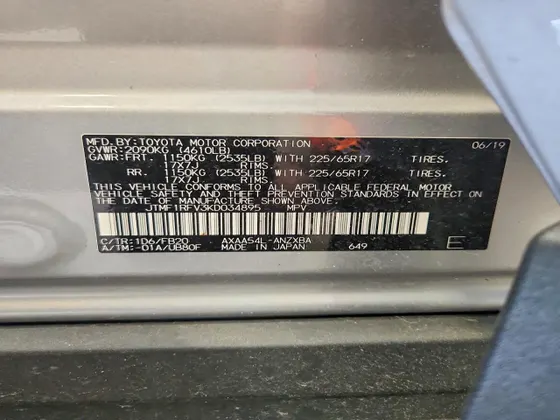 2019 Toyota RAV4 LE