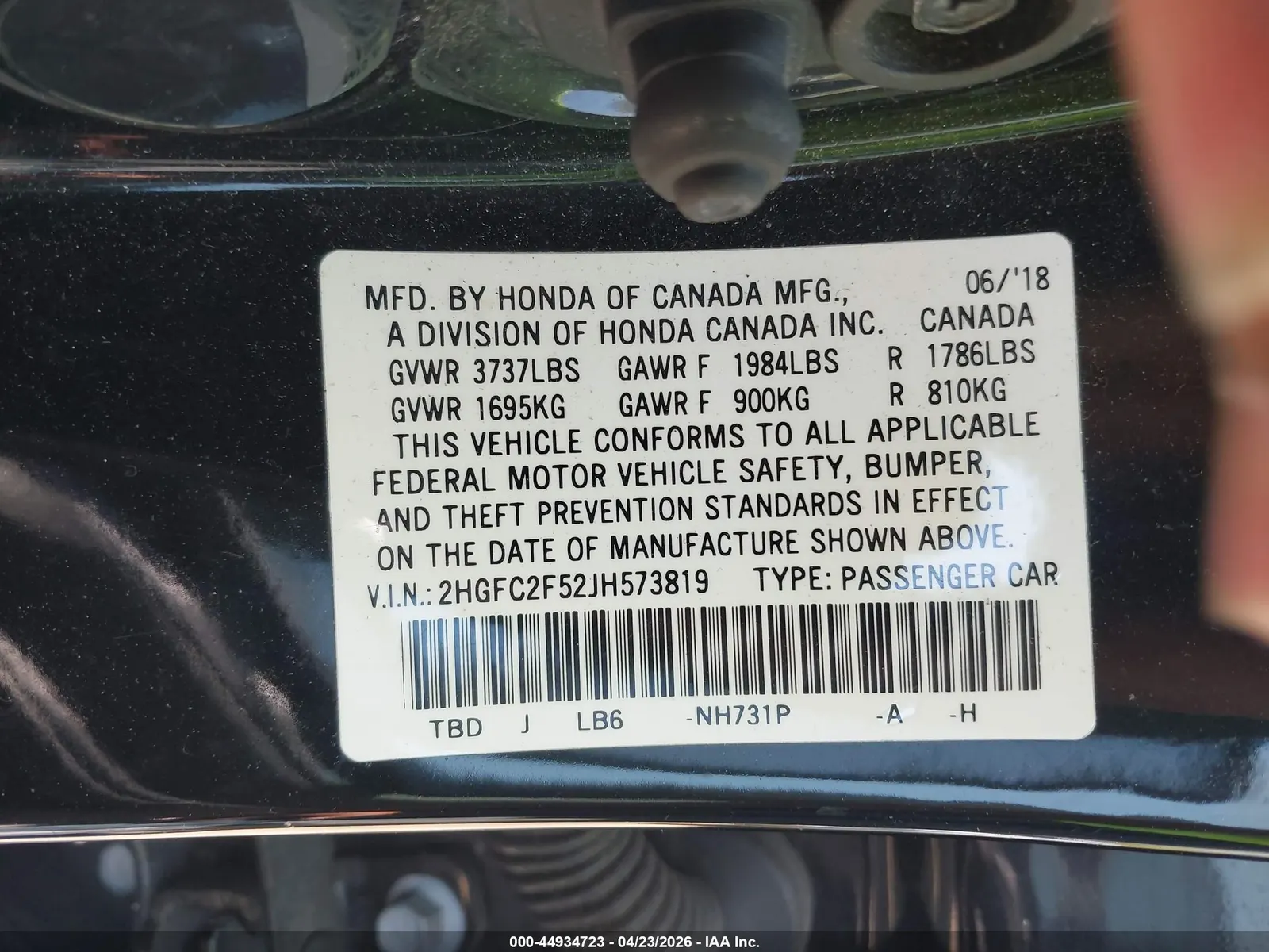 2018 Honda Civic Sedan LX