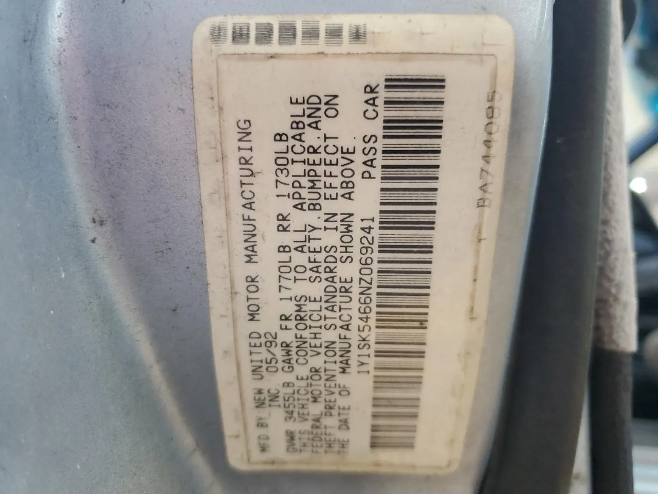 1992 Geo Prizm