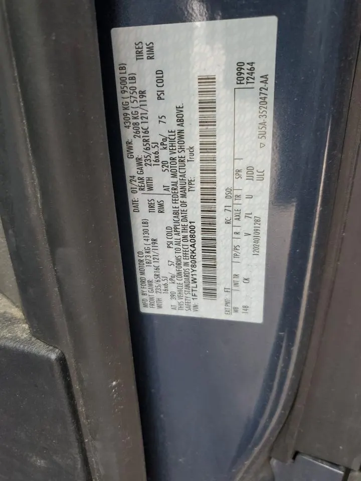 2024 Ford FORD TRANSIT T-350