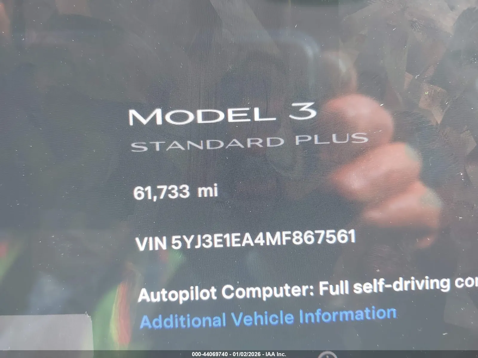2021 Tesla Model 3 Standard Range Plus