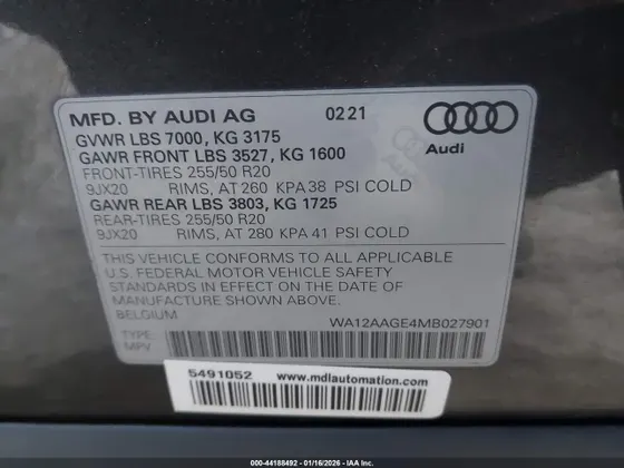 2021 Audi e-tron Sportback Premium Plus