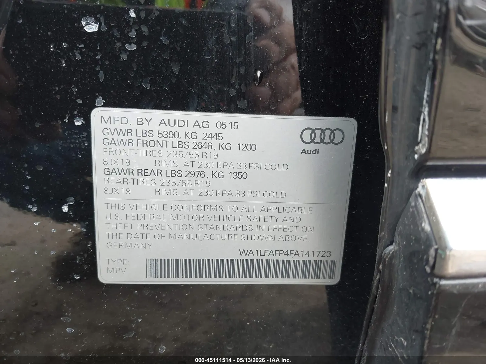 2015 Audi Q5 Premium Plus