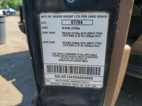 1995 Land Rover Range Rover County